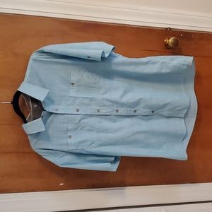 Kuhl mens Karib SS.  sz xl  light blue/green